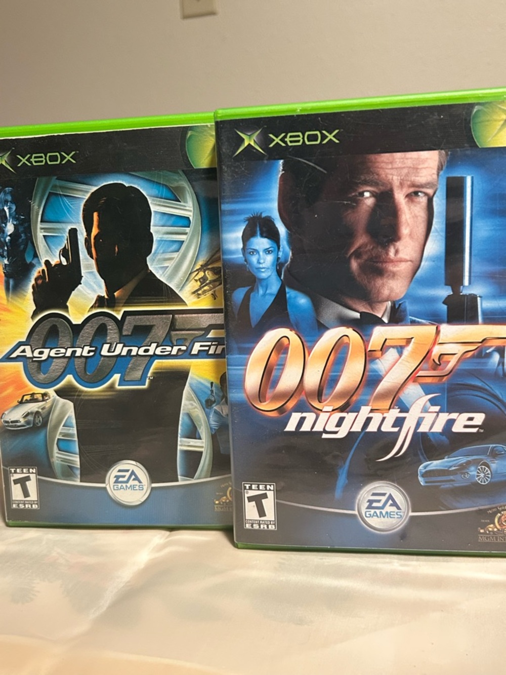 James Bond 007 Nightfire & Agent Under Fire EA Games Complete w/ Manual